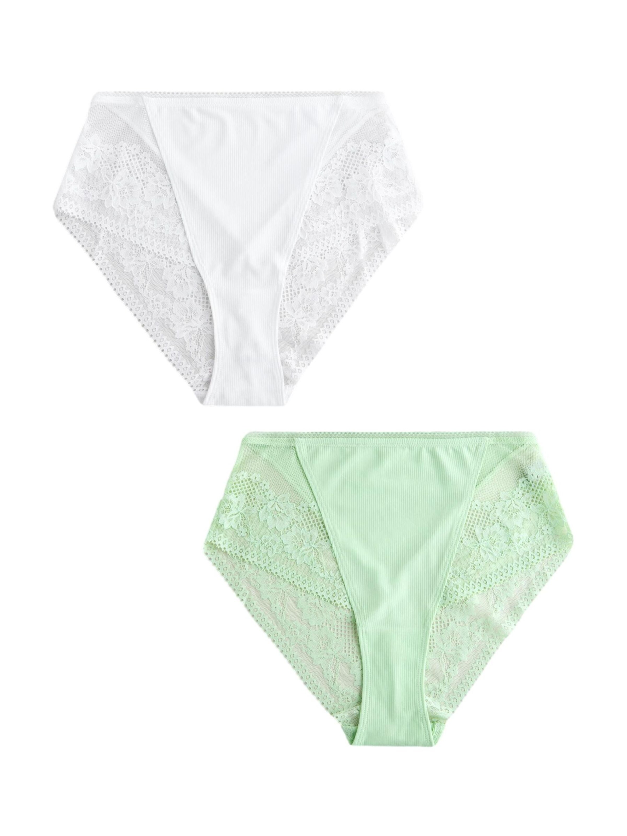 Slip pe XS Next pe verde deschis / alb, Vizualizare produs