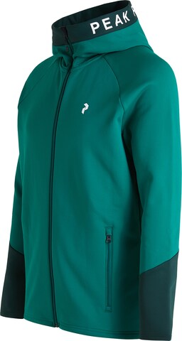 PEAK PERFORMANCE Fleece Jacket 'Rider' in Green