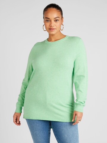 Pull-over 'IBI' ONLY Carmakoma en vert : devant