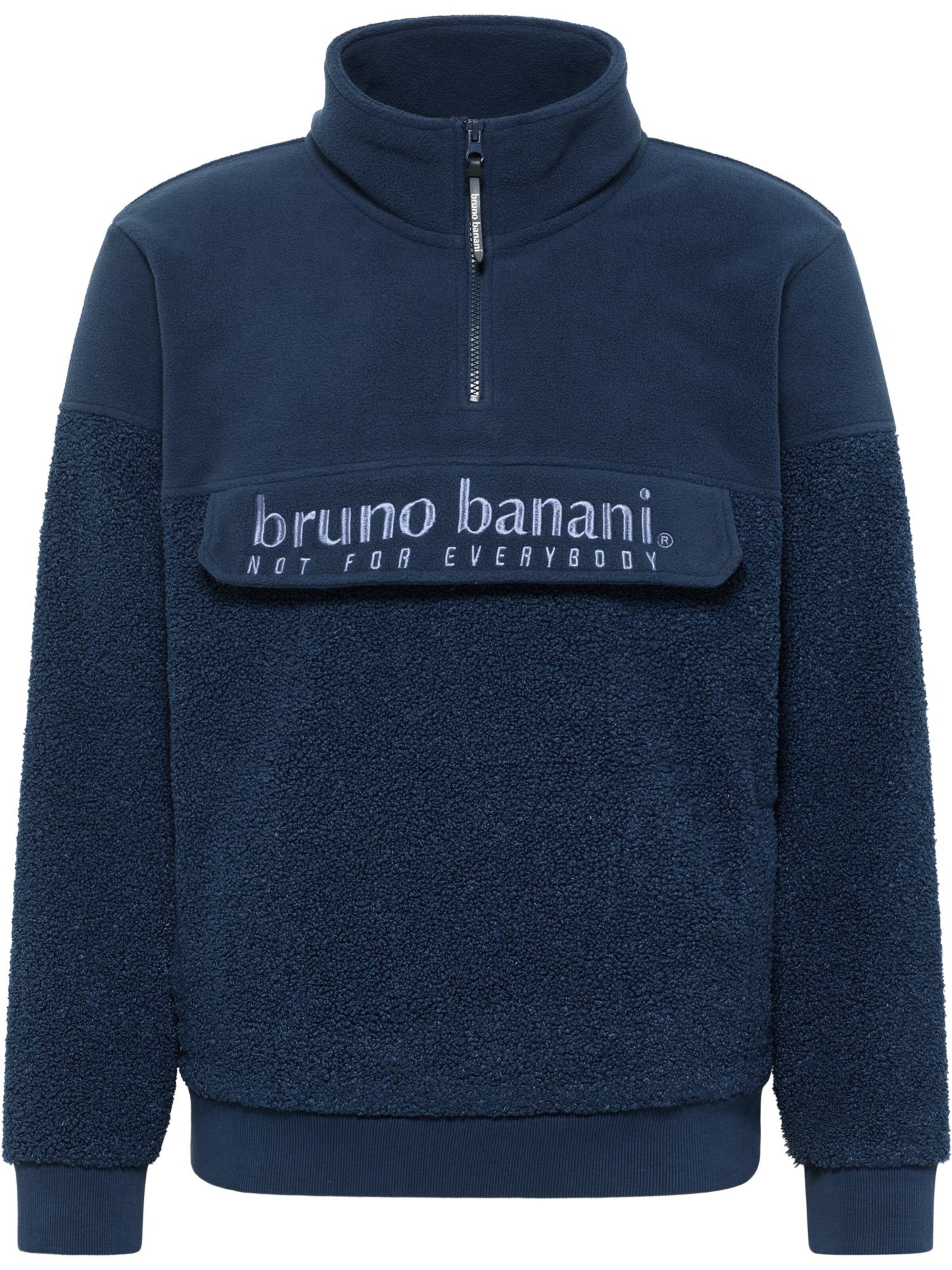 Bruno Banani Sweatshirt 'Cash' in Blue: front