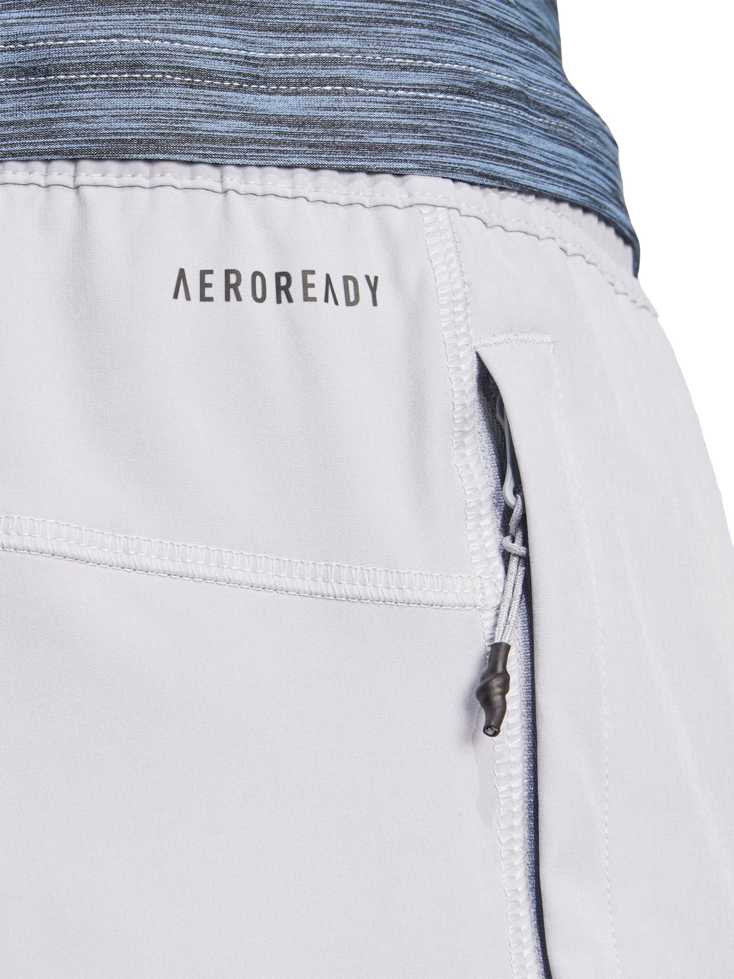 ADIDAS PERFORMANCE Дънки Tapered Leg Спортен панталон 'TR-ES' в сиво