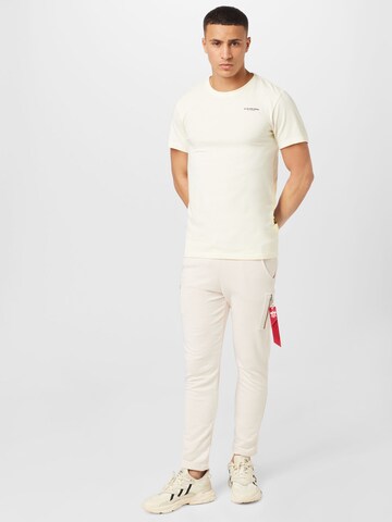 ALPHA INDUSTRIES Tapered Hose 'X-Fit' in Weiß