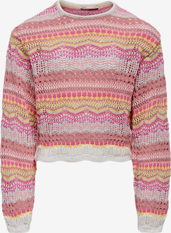 ONLY GIRLS Neulepaita 'KOGLOUISE' värissä vaaleanpunainen: etupuoli