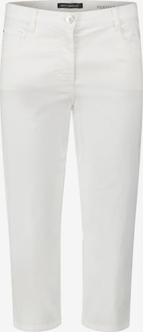 Betty Barclay Slimfit Broek in Wit: voorkant