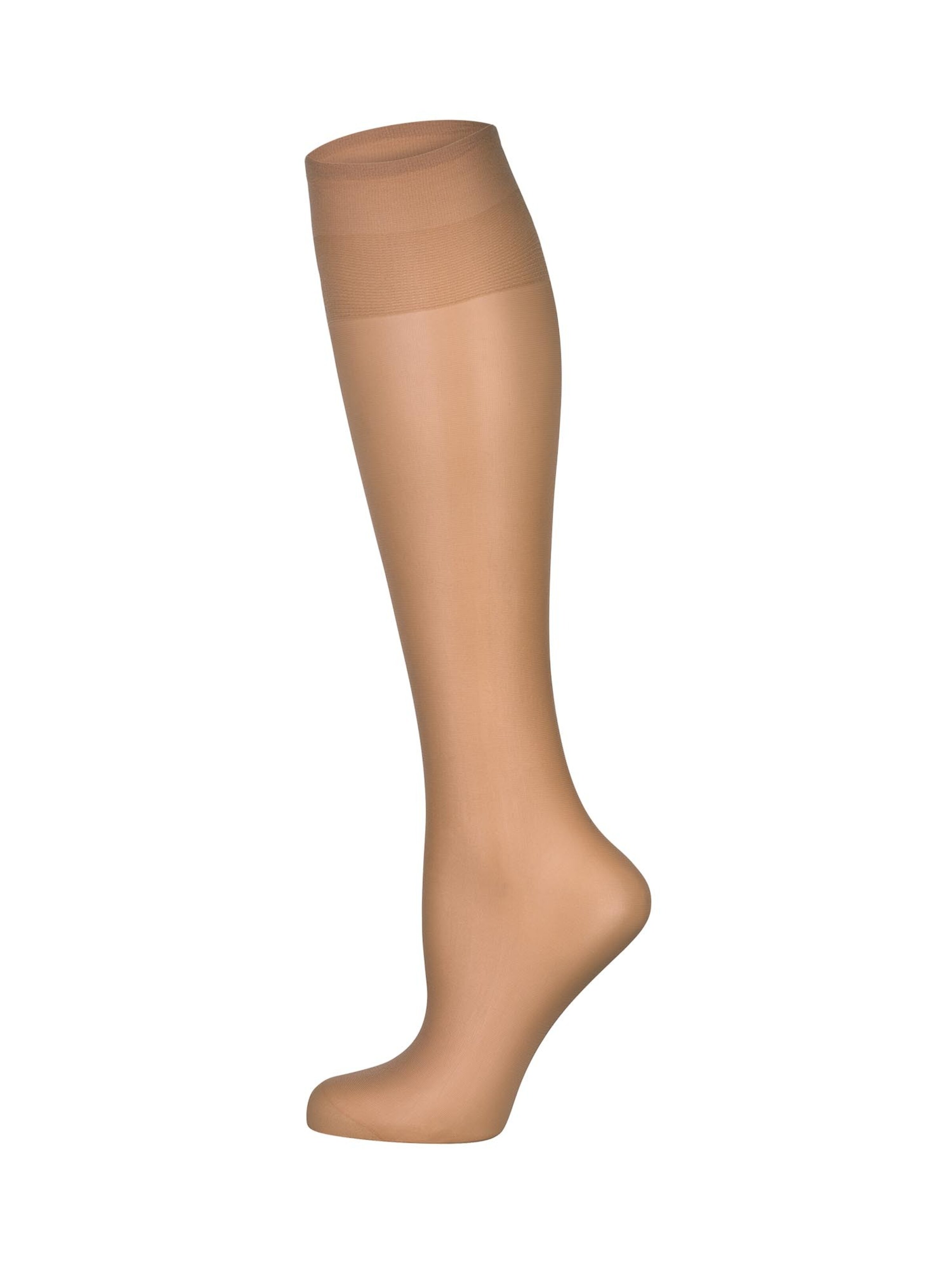 Nur Die - Calcetines hasta la rodilla ' Seidenfein 15 DEN ' en bronce