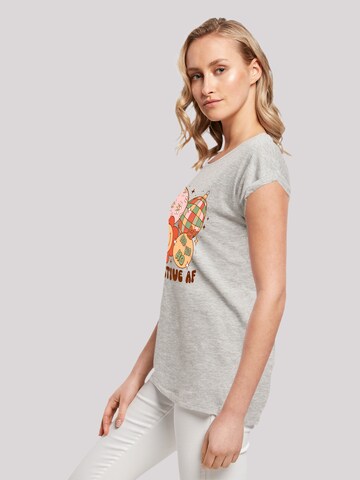 T-shirt 'Festive AF Christmas Tree Balls' F4NT4STIC en gris