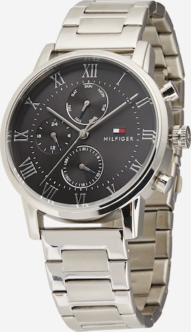 TOMMY HILFIGER Analog Watch 'DRESSED UP QUARZ MULTIFUNKTION' in Silver: front