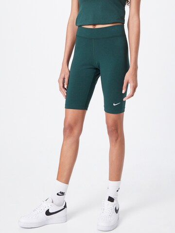 Nike Sportswear Skinny Leggingsit 'Essential' värissä vihreä: etupuoli