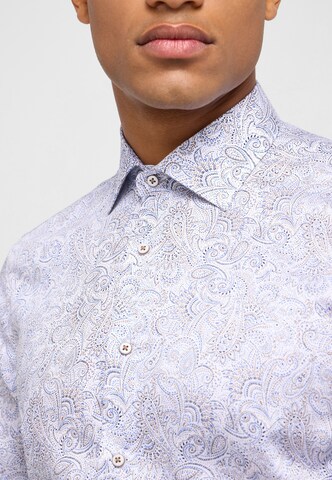 ETERNA Slim fit Button Up Shirt in Blue