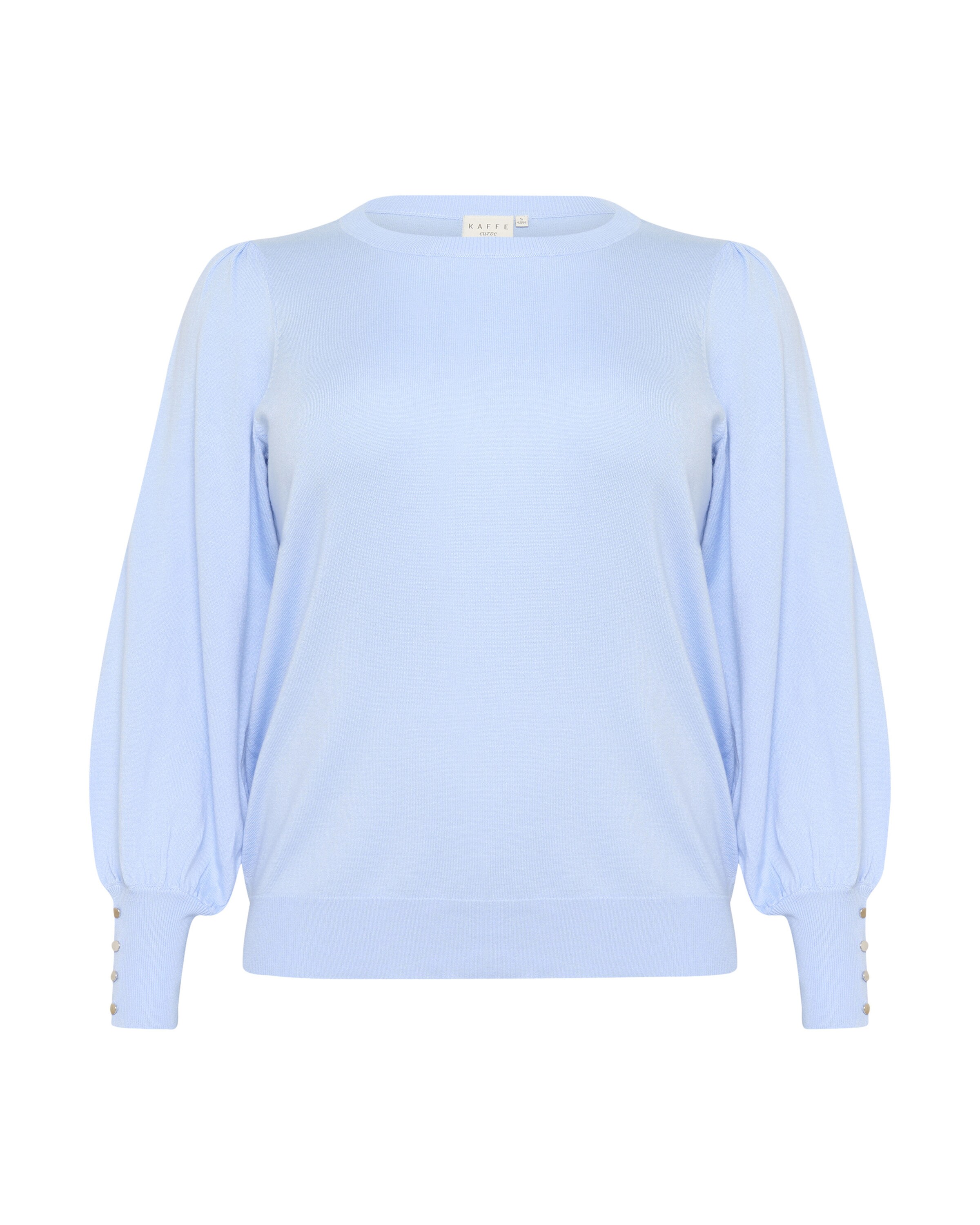 KAFFE CURVE Pullover 'KCLizzy' in Blau: Vorderseite