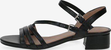 CAPRICE Páskové sandály – černá
