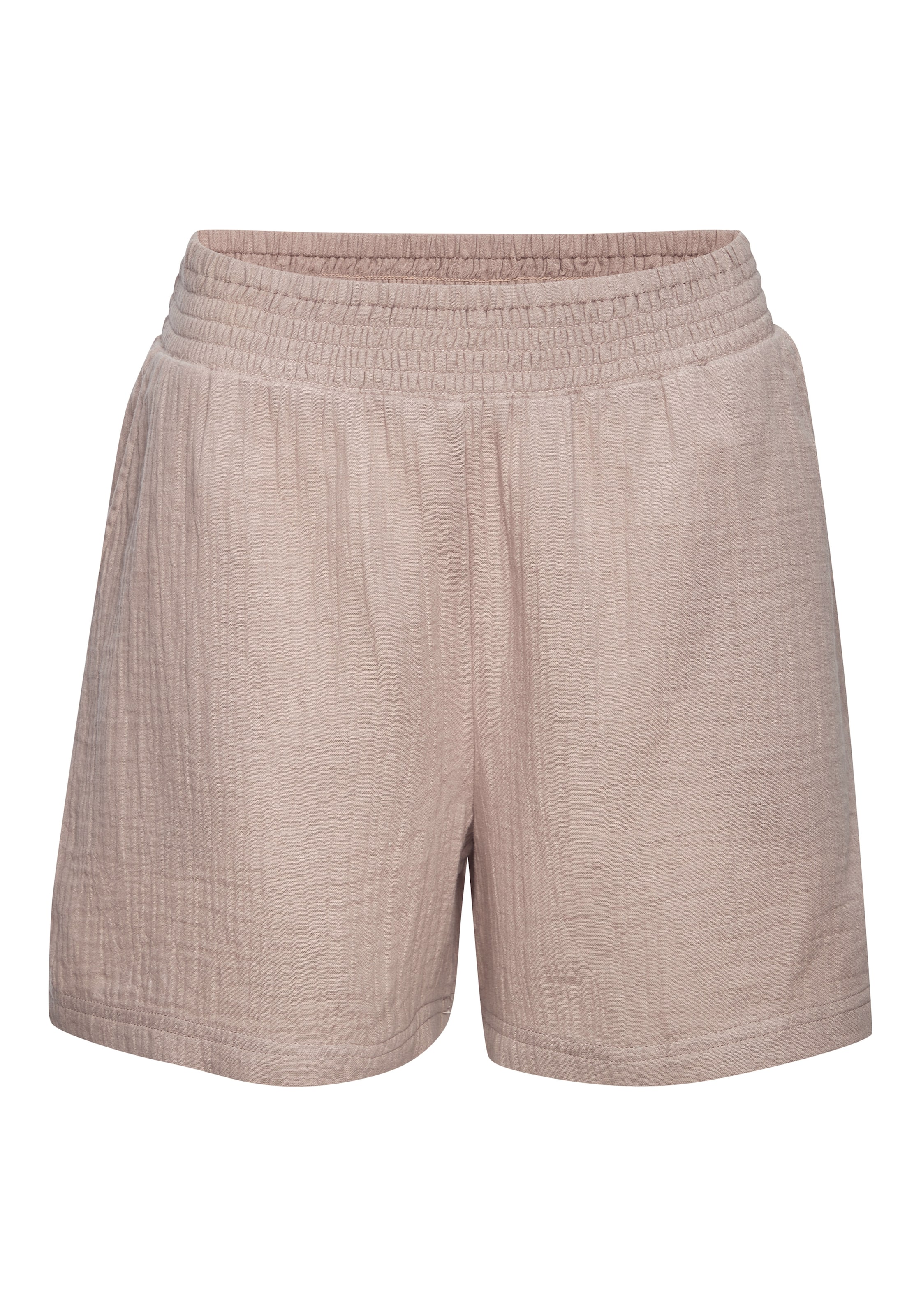 BEACH TIME Pyjamashorts in Grau: Vorderseite