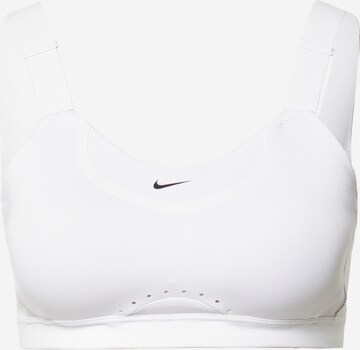 NIKE Bustier Sports-BH 'Alpha' i hvit: forside