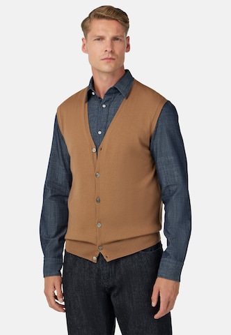 Boggi Milano Bodywarmer in Bruin: voorkant