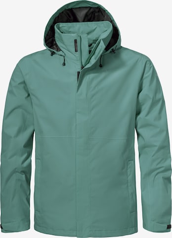 Schöffel Outdoorjas in Groen: voorkant