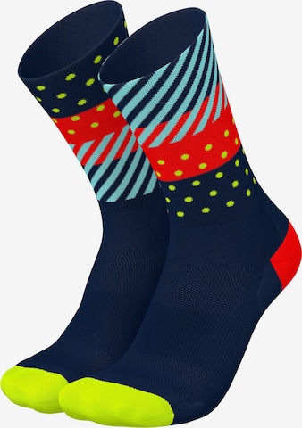 INCYLENCE Athletic Socks 'WILDNESS' in Blue: front