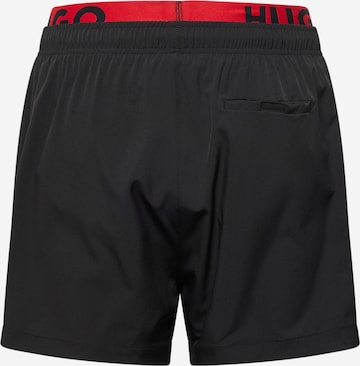 HUGO Red Бански къси панталонки 'Flex ' в черно