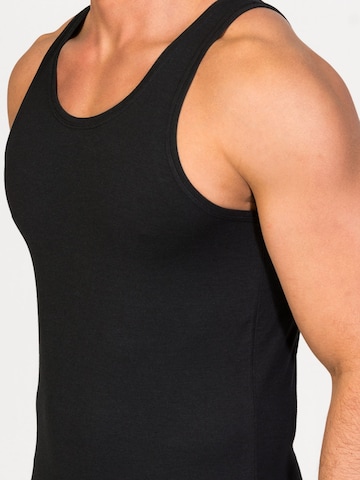 zd ZERO DEFECTS Undershirt 'Tank Top Soya Yarn' in Black