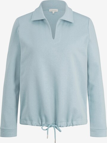 TOM TAILOR Sweatshirt in Blauw: voorkant