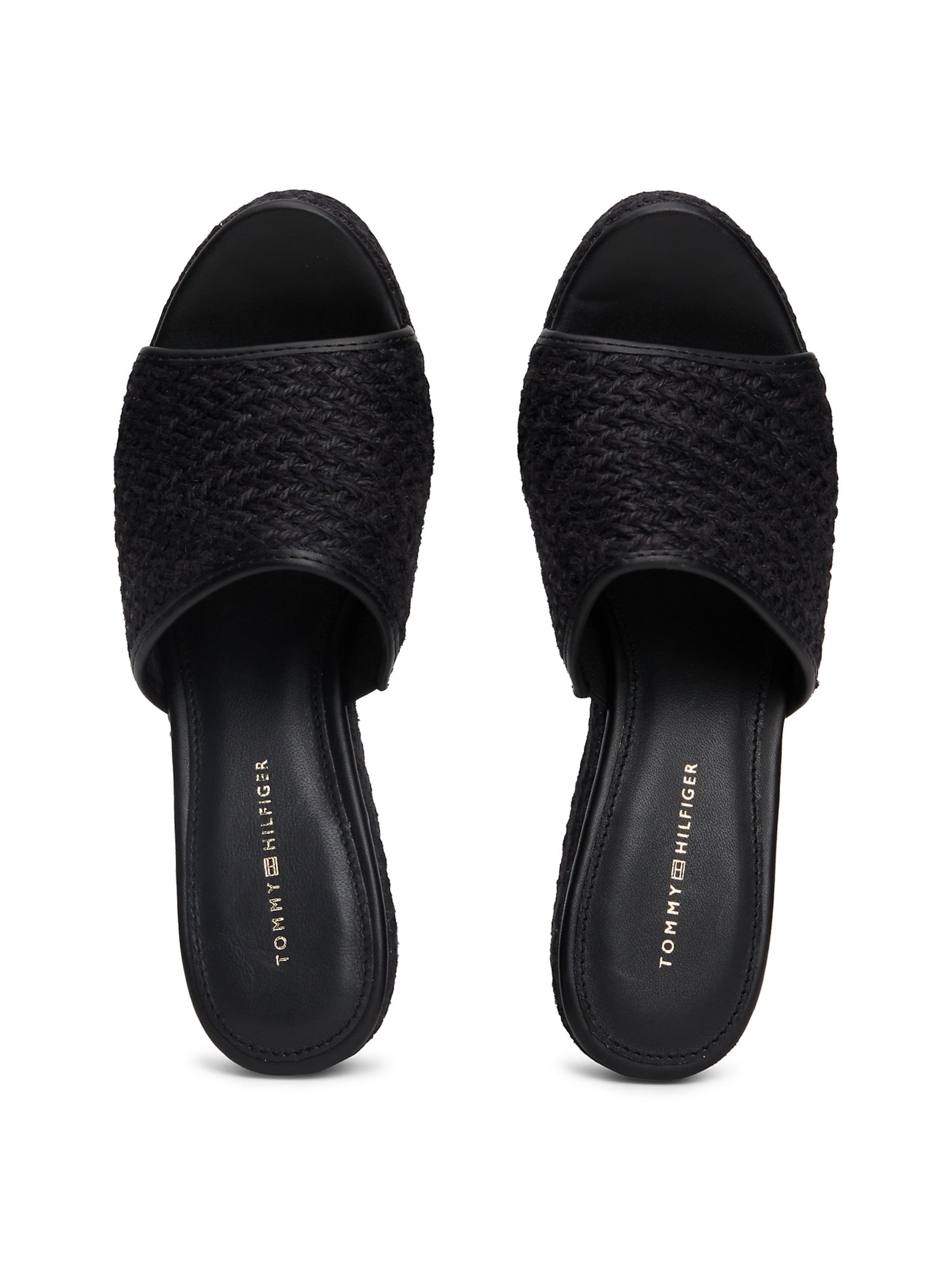 TOMMY HILFIGER Šľapky - Čierna