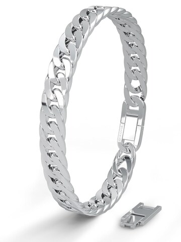 SERASAR Armband 'Cuban' in Silber: Vorderseite