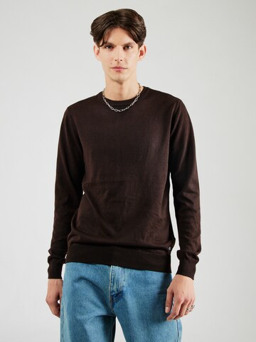 BLEND Sweater 'Bruton' in Brown: front