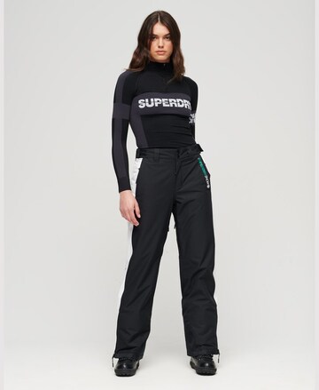 Regular Pantalon de sport Superdry en noir
