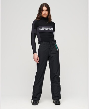 Superdry Wide leg Sports trousers in Black