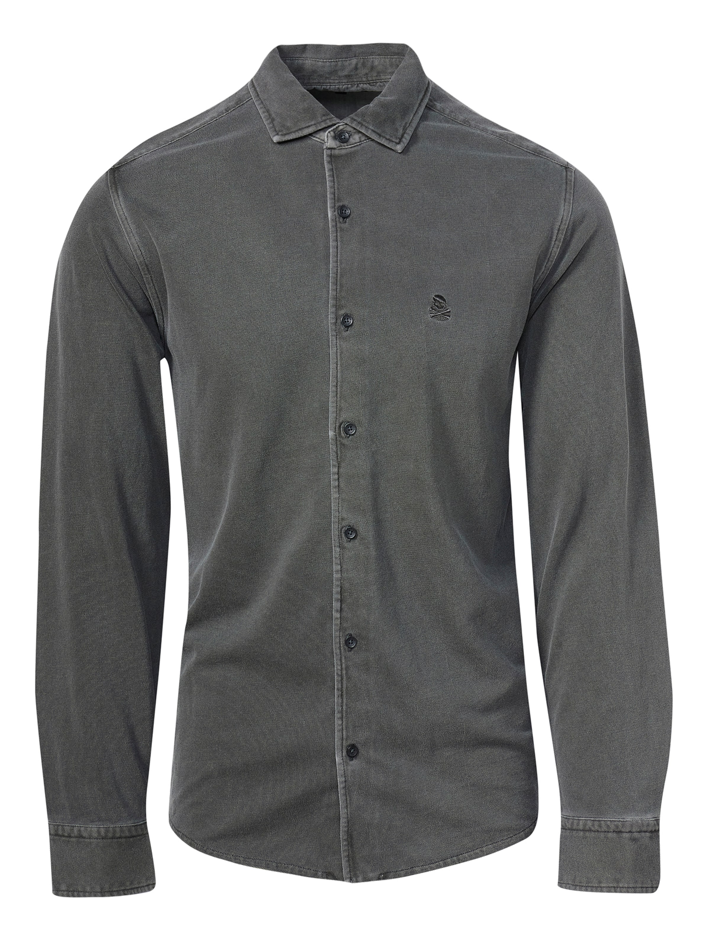KOROSHI Button Up Shirt in Anthracite, Item view
