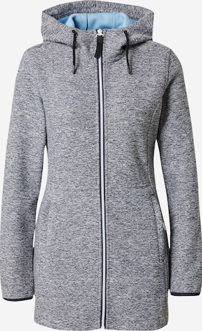 ICEPEAK Athletic Fleece Jacket in Grey: front