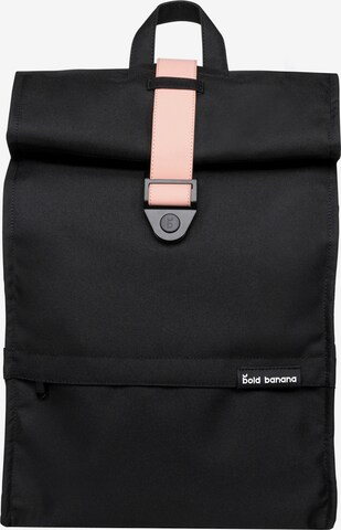 Bold Banana Backpack 'Roll Top' in Black: front