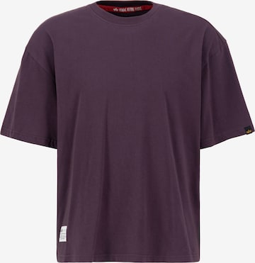 ALPHA INDUSTRIES Koszulka w kolorze fioletowy: przód