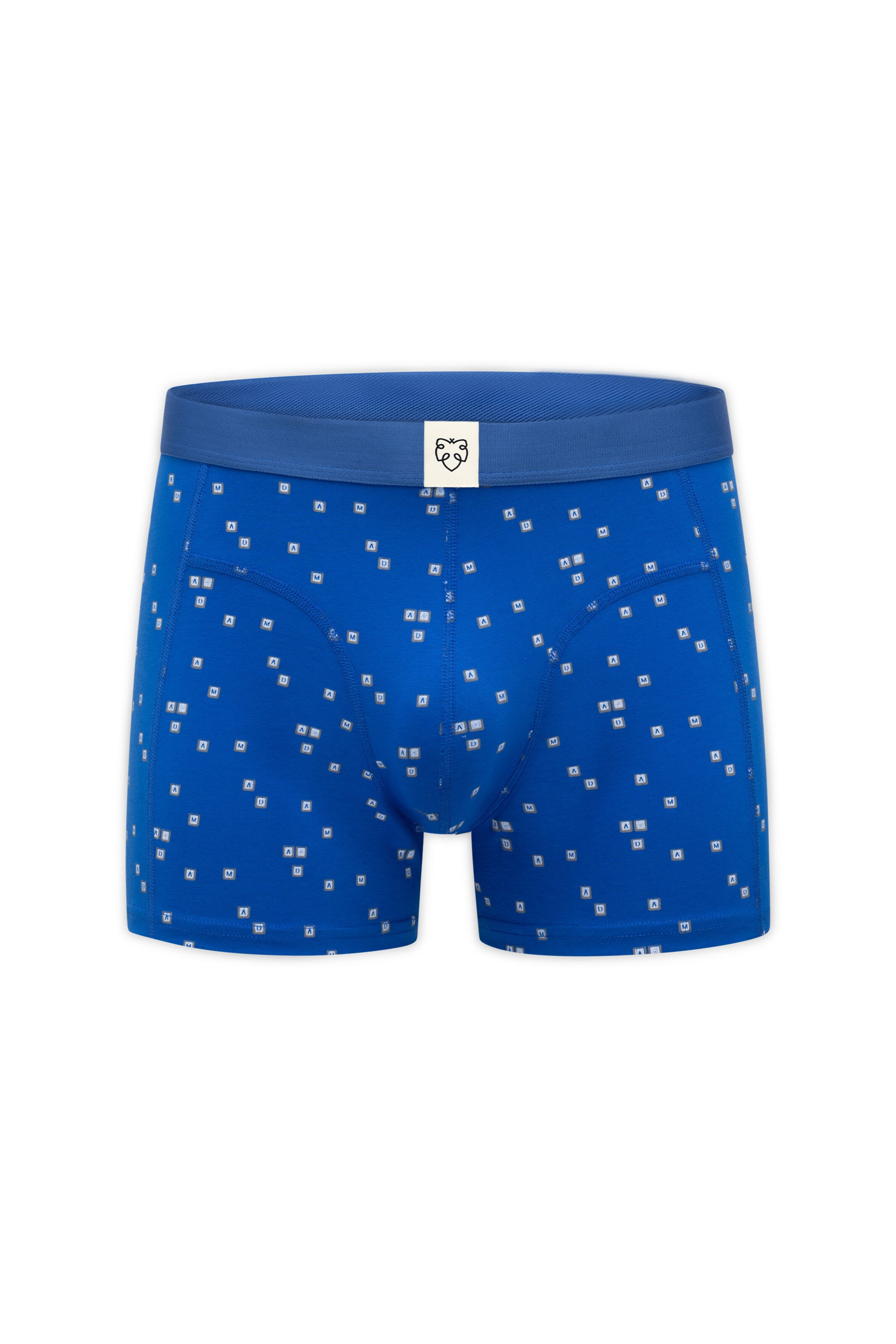 A-dam Boxershorts 'Keyboard' in Blau: Vorderseite