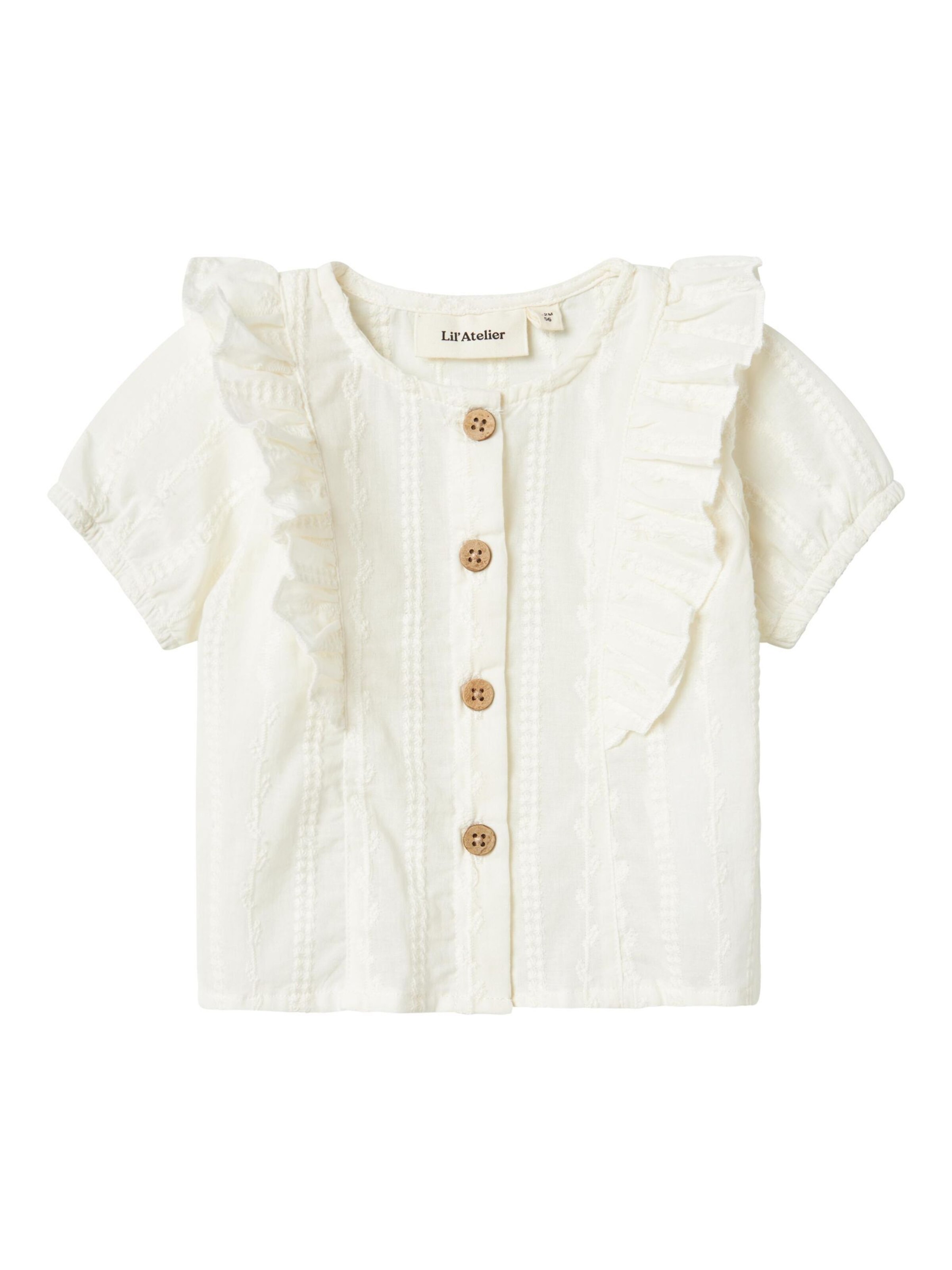 NAME IT - Blusa en blanco: frente