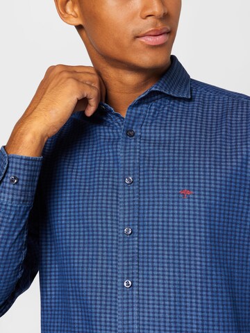 FYNCH-HATTON Button Up Shirt in Blue