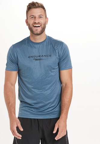 ENDURANCE Performance Shirt 'Dipat' in Blue: front