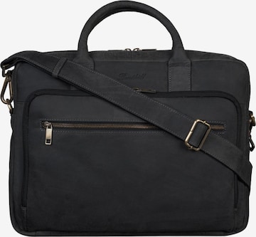 Benthill Aktenkoffer in Schwarz: Vorderseite