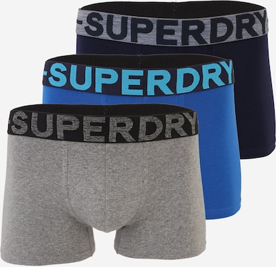 Superdry & Co Bokserishortsit värissä laivastonsininen / meleerattu harmaa / musta, Tuotenäkymä