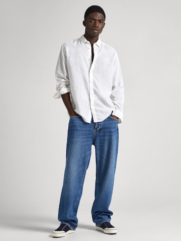 Pepe Jeans Regular Fit Skjorte 'PAYTTON' i hvid