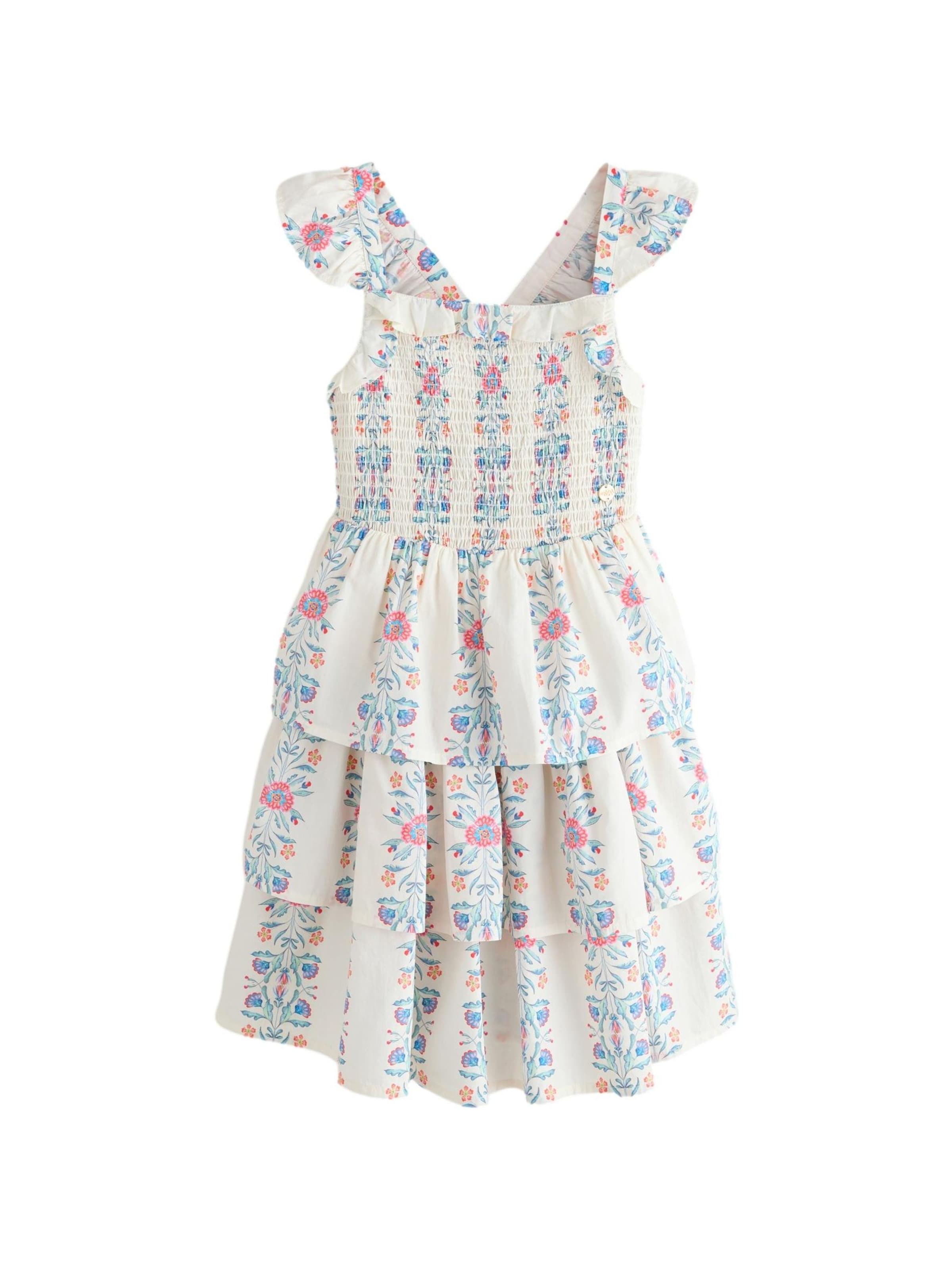 LAURA ASHLEY Jurk in Wit: voorkant