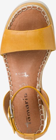 TAMARIS Sandals in Yellow