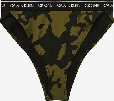 Pantaloncini per bikini Calvin Klein Swimwear di colore cachi / nero / bianco, Visualizzazione prodotti