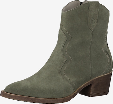 TAMARIS Cowboy Boots in Green: front