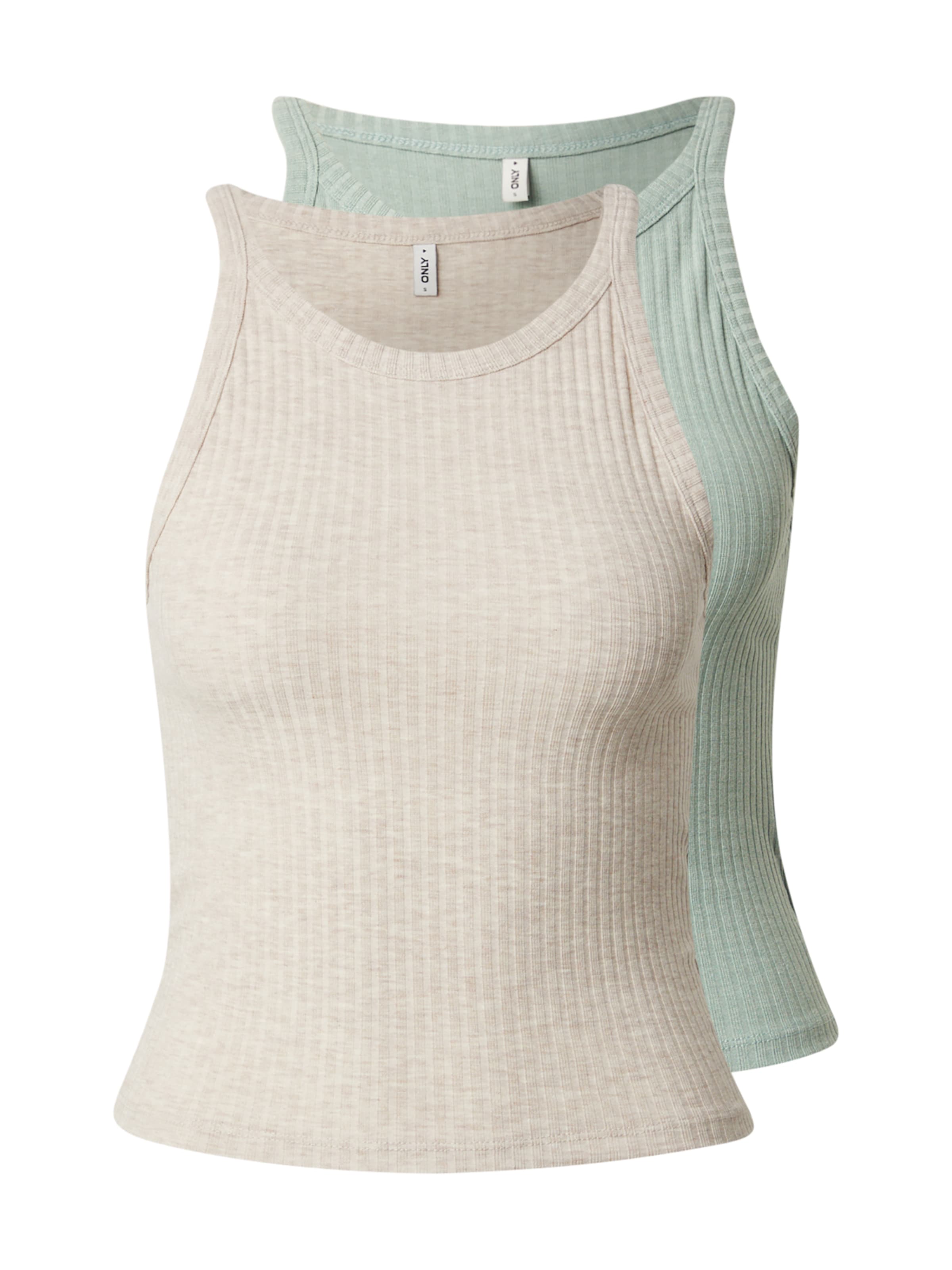 Haut 'ONLEMMA' ONLY en beige : devant