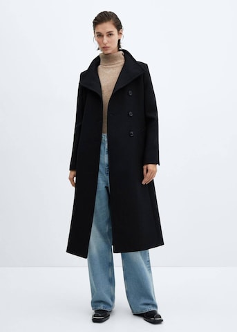 MANGO Between-Seasons Coat 'Sirenita' in Black