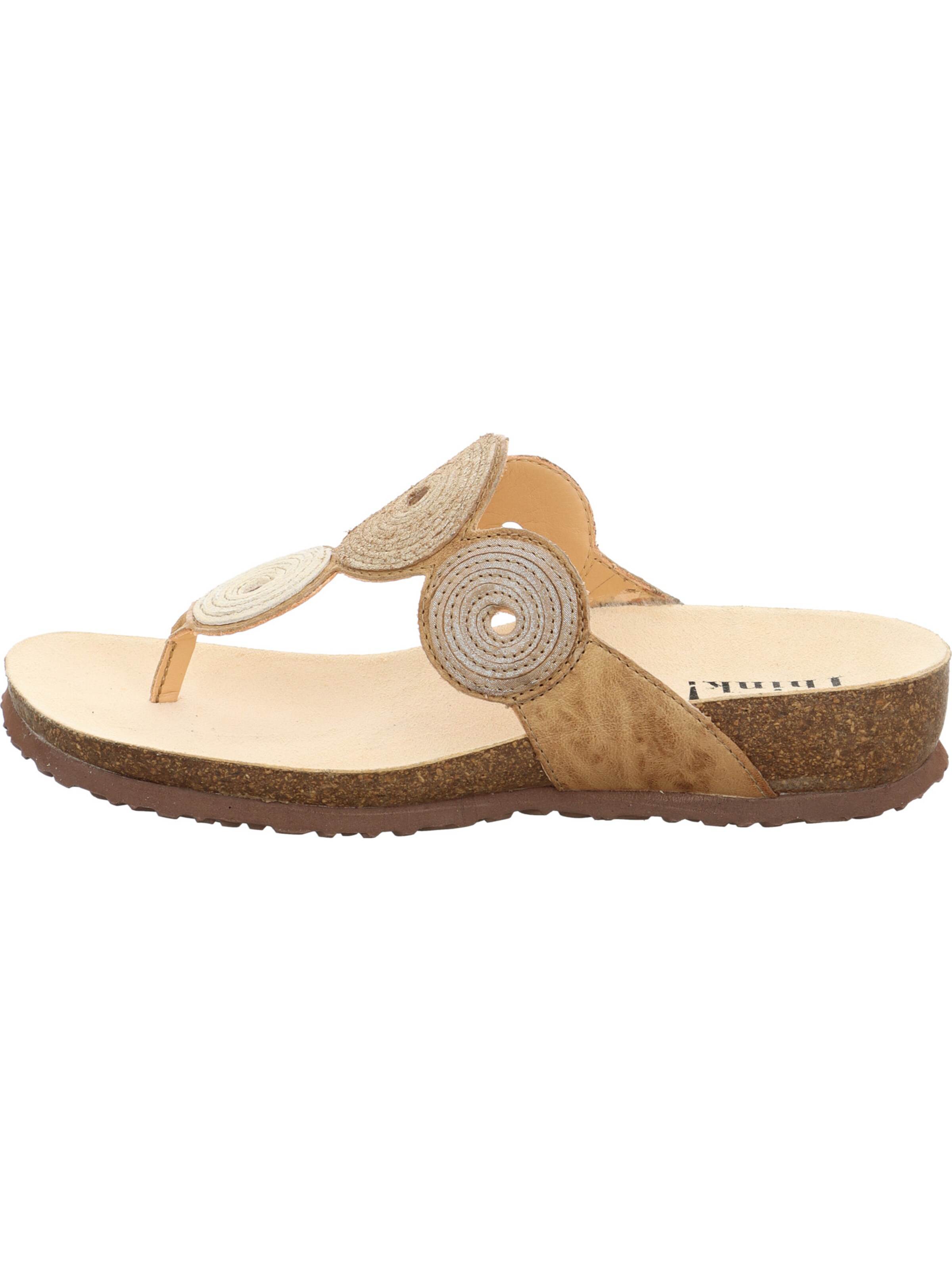 THINK! Zehentrenner 'Julia' in Beige