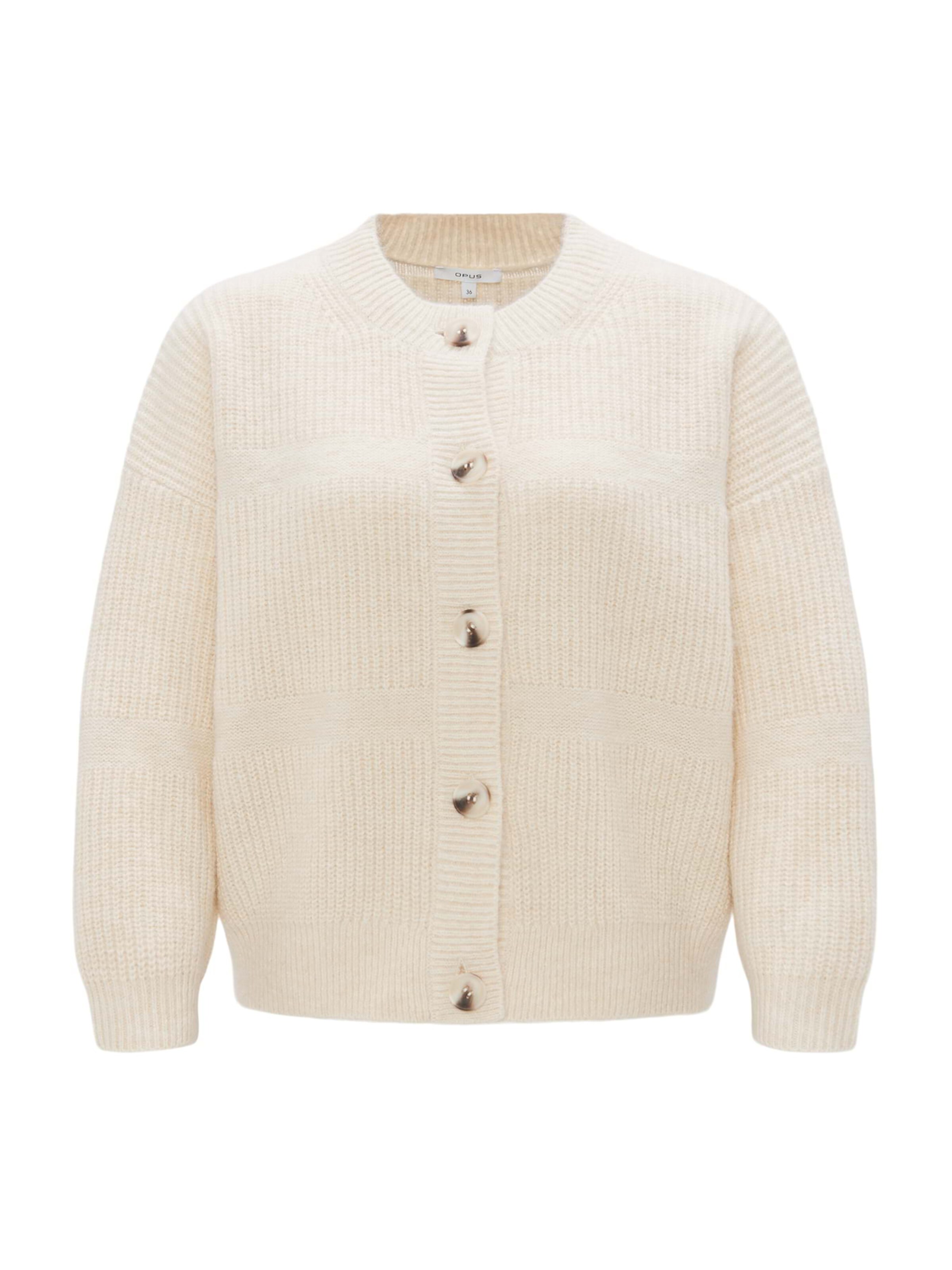 Cardigan 'Damila' OPUS en beige : devant