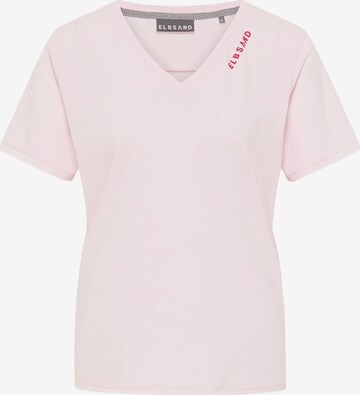 Elbsand Shirt 'TALVI' in Roze: voorkant