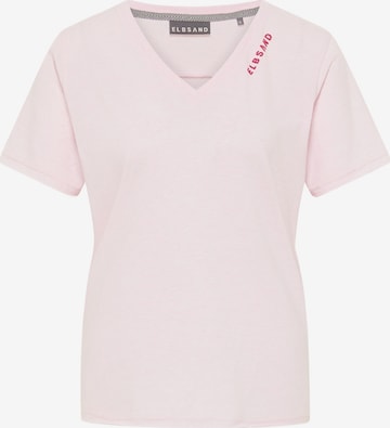 Elbsand Shirt 'TALVI' in Roze: voorkant