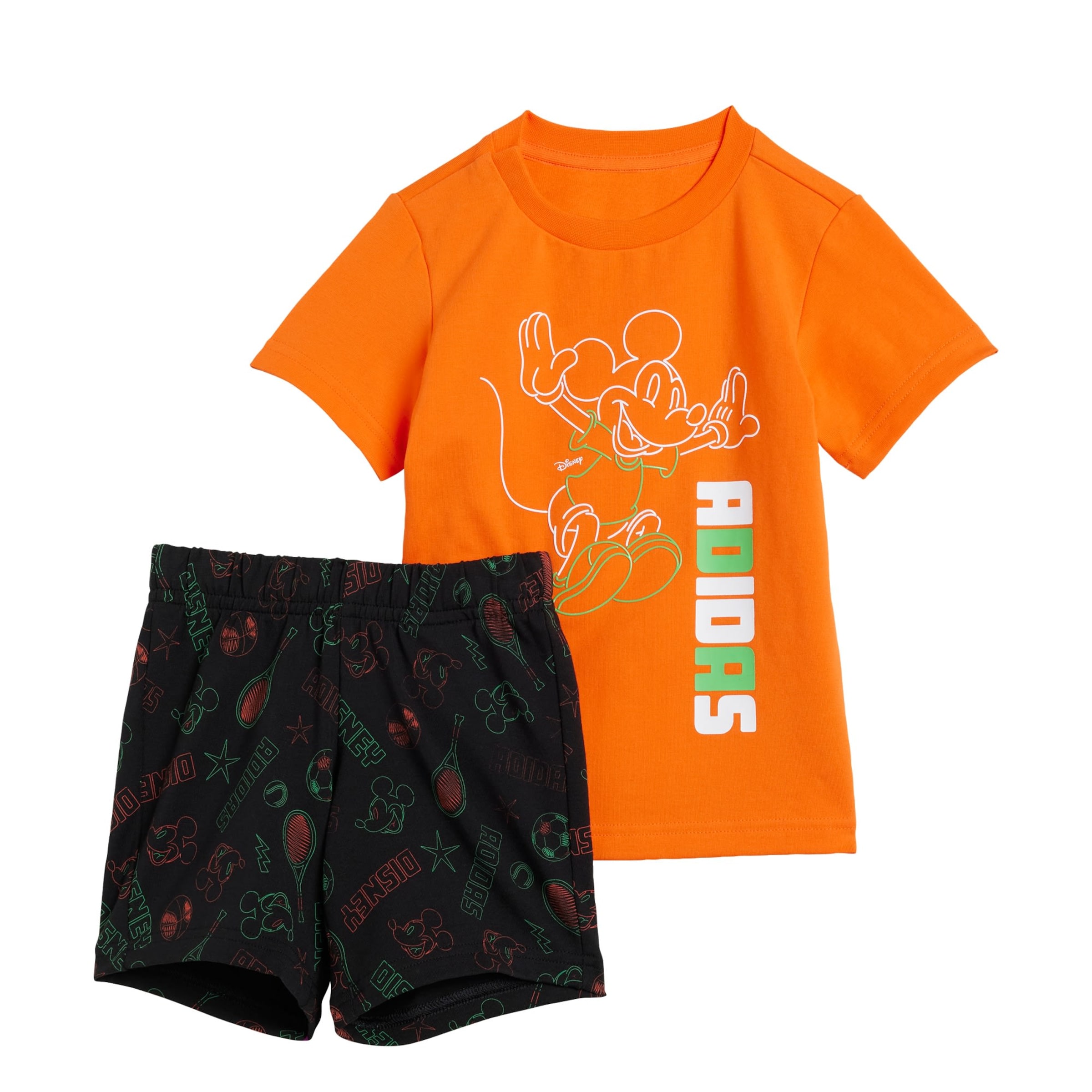 ADIDAS SPORTSWEAR Trainingspak 'Disney Mickey Mouse' in Oranje: voorkant